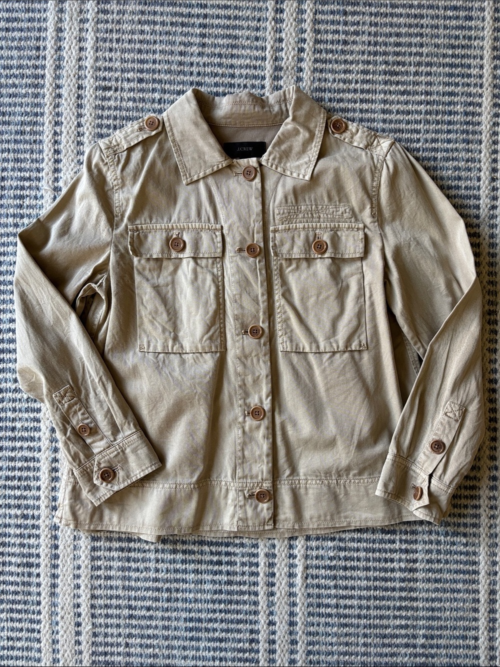 J.CREW khaki swing jacket